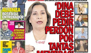 ‘DINA DEBE PEDIR PERDÓN POR TANTAS MENTIRAS’