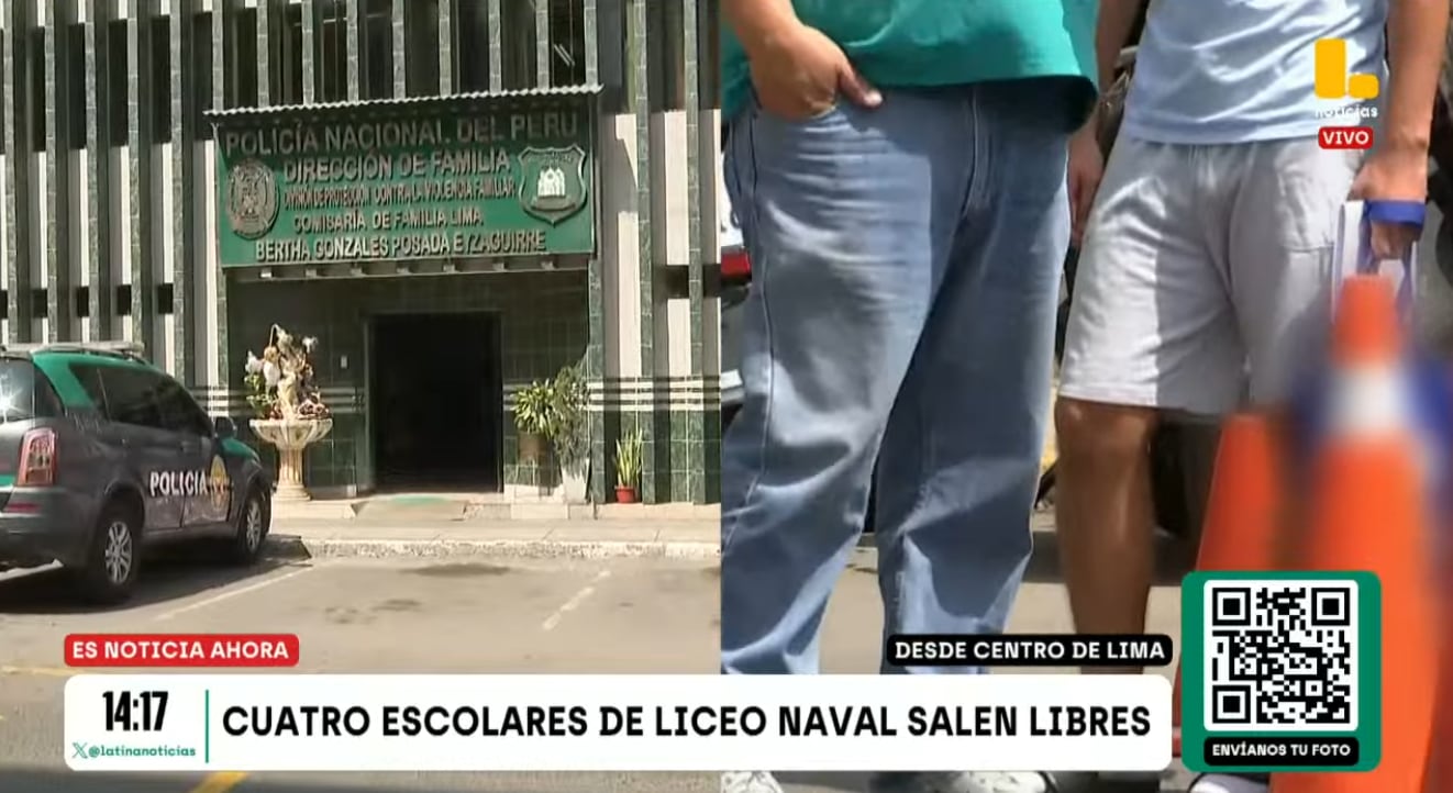 Cuatro escolares del Liceo Naval Almirante Guise quedan en libertad tras presunta agresión sexual.