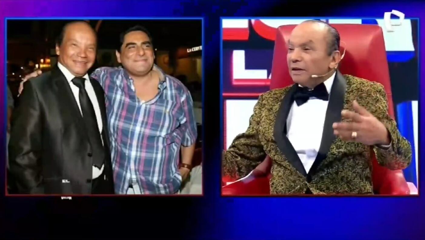 Melcochita no se muestra enojado porque Carlos Álvarez tomara sus chistes como suyos.