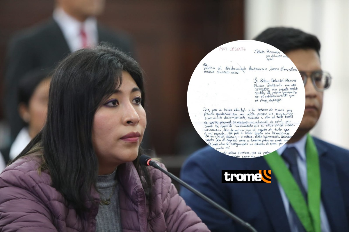 Betssy Chávez denunció "trato hostil" en penal de Chorrillos