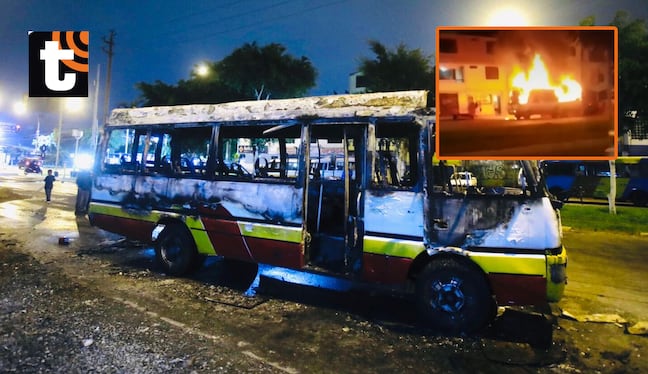 ¡Terror en el Callao! Extorsionadores incendian combi tras negarse a pagar cupos y choferes temen nuevos ataques