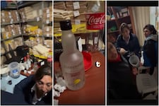 ¡Cantina en municipalidad arequipeña! Separan a funcionarios tras video bebiendo licor en oficinas de Chiguata