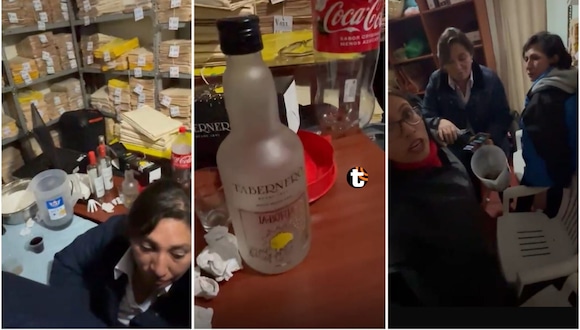 TROME | Funcionarios municipales son descubiertos usando oficina como cantina. Video: ATV