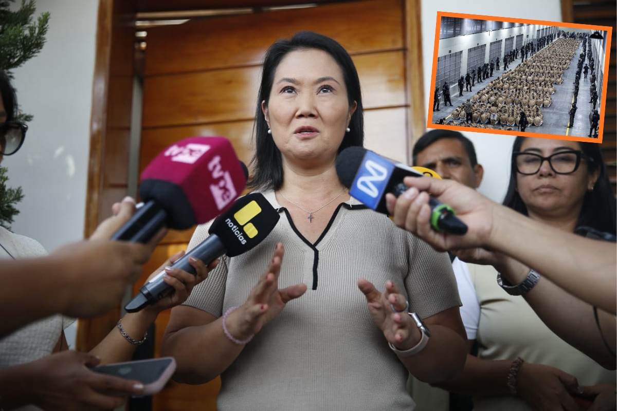 Keiko Fujimori afirma que deberán construir nuevas cárceles más rápido que Nayib Bukele. (@photo.gec/ Redes sociales)