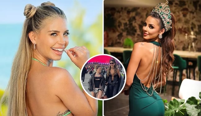 ¡Se juntaron! Luciana Fuster y Flavia Laos reaparecen juntas en festival en Colombia