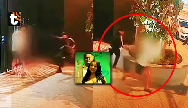 Cámara capta el brutal asesinato de expareja de Angye Zapata