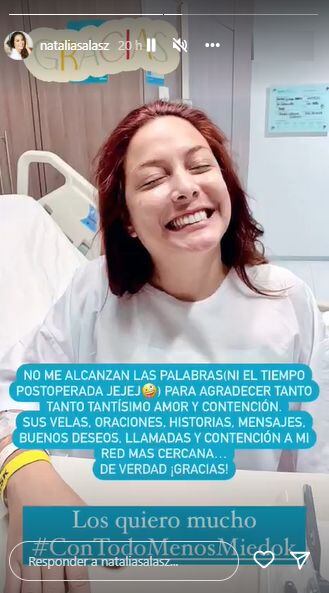 Natalia Salas recurrió a sus redes sociales para compartir un mensaje a sus fans en redes sociales. (Foto: Instagram)