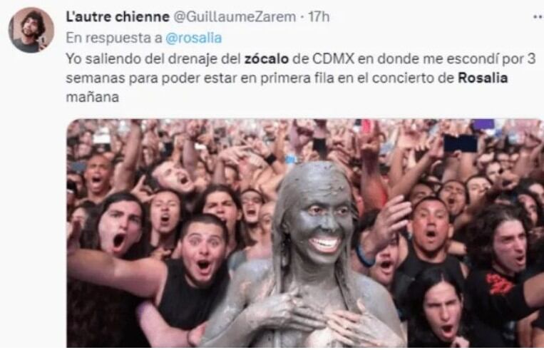 Rosalía en México. Foto: difusión