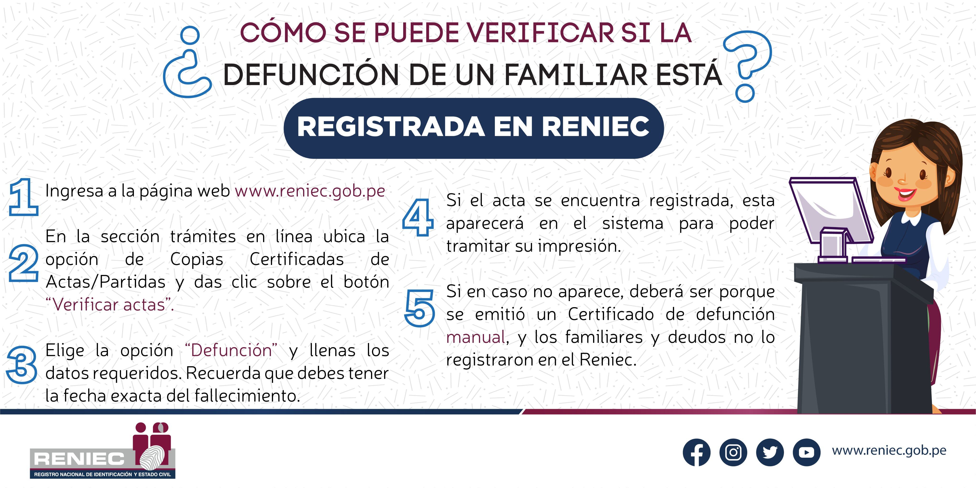 ¿Cómo se registra una defunción?