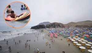 Multitudinaria concurrencia en playas de Lima Sur en primer día del año