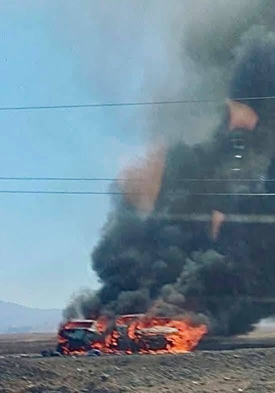Imágenes de nuevo accidente en la Panamericana Sur.