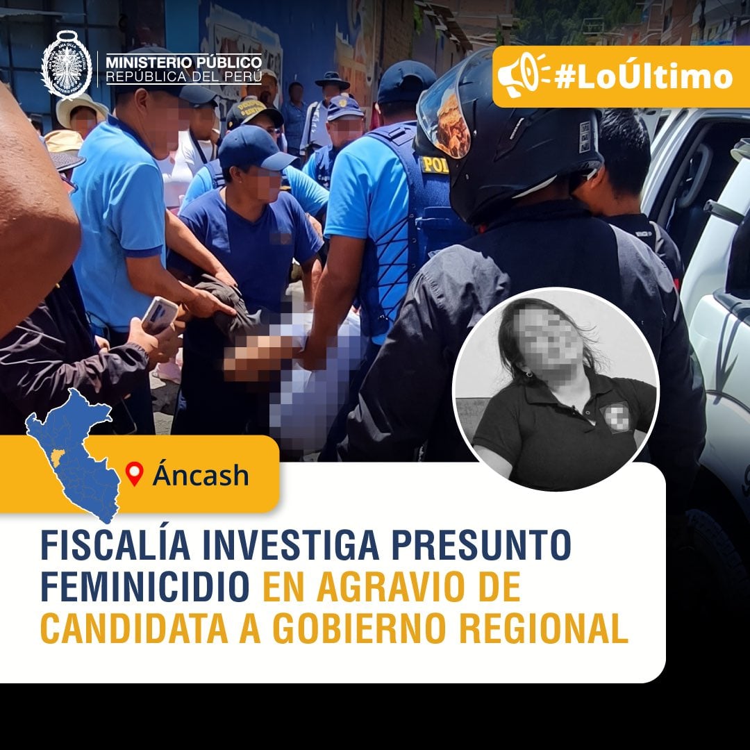 Fiscalía investiga presunto feminicidio tras asesinato de la periodista 'La China Polo' en Caraz.