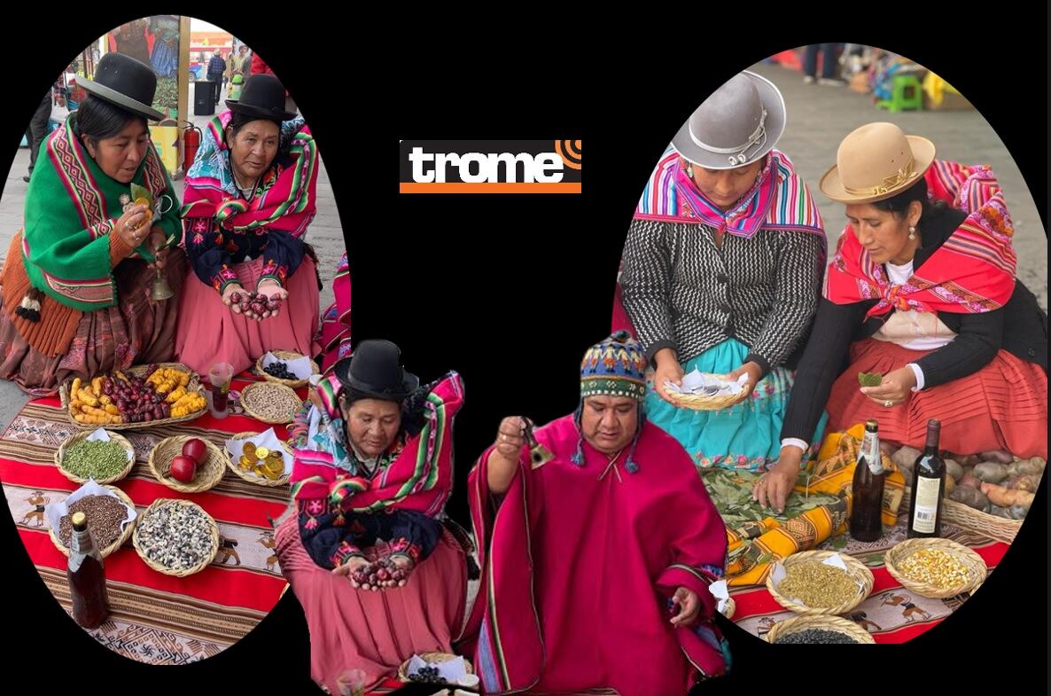 Expresiones culturales de tiempos ancestrales se mantienen en muchos pueblos andinos con adaptaciones a nuestros tiempos. Feria de la Fortuna hará representación. (Compos. Isabel Medina / Trome)..