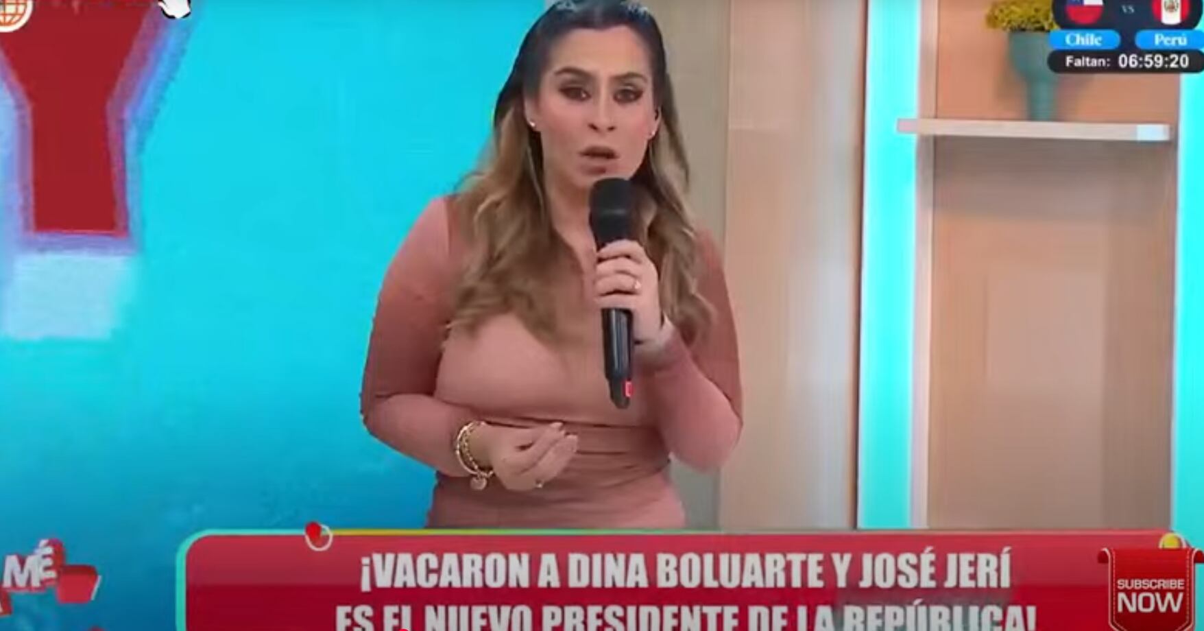 Conductora critica al nuevo mandatario del país, José Jerí. (Fuente: América TV)