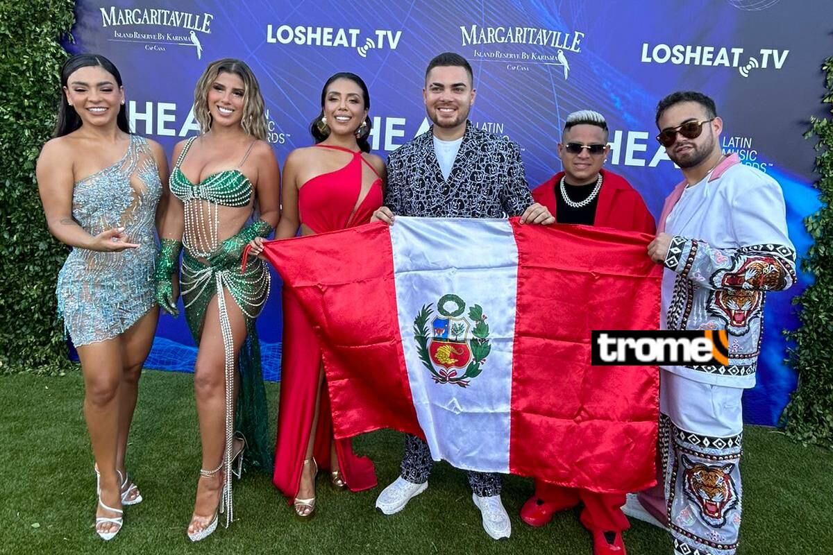 Cate Candela en la alfombra roja de los Premios Heat 2023 (Foto: Carla Chevez/TROME).
