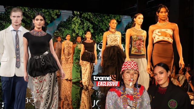 El arte textil kené shipibo-konibo en la moda internacional contemporánea del Nueva York Fashion Week. Descubre más de Kené Kaya, (Entrevista: Isabel Medina / Foto composición: Getty Images/Kené Kaya/ Trome)