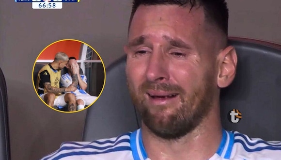Lionel Messi no puede contener las lágrimas tras dejar final lesionado (Video: América)