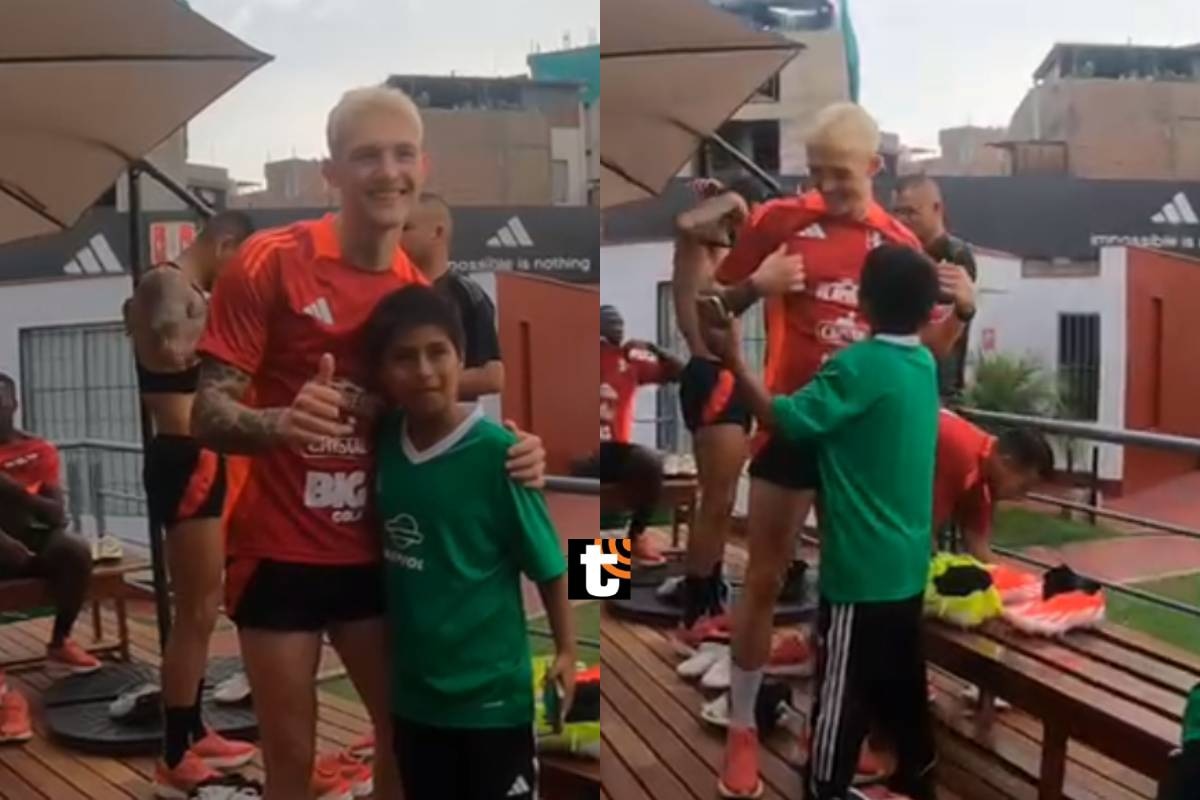 Oliver Sonne se encontró con niño que le escribió sentida carta y vivieron emotivo momento.