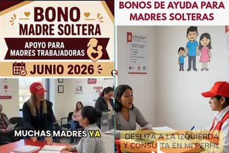 ¡Cuidado con el falso bono para madres solteras! Así operan las estafas con inteligencia artificial para ...