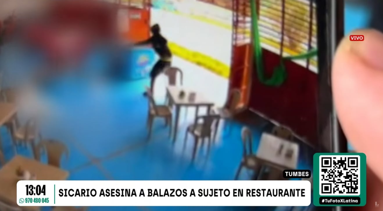 Sicario asesina sin piedad a hombre dentro de restaurante en Tumbes.