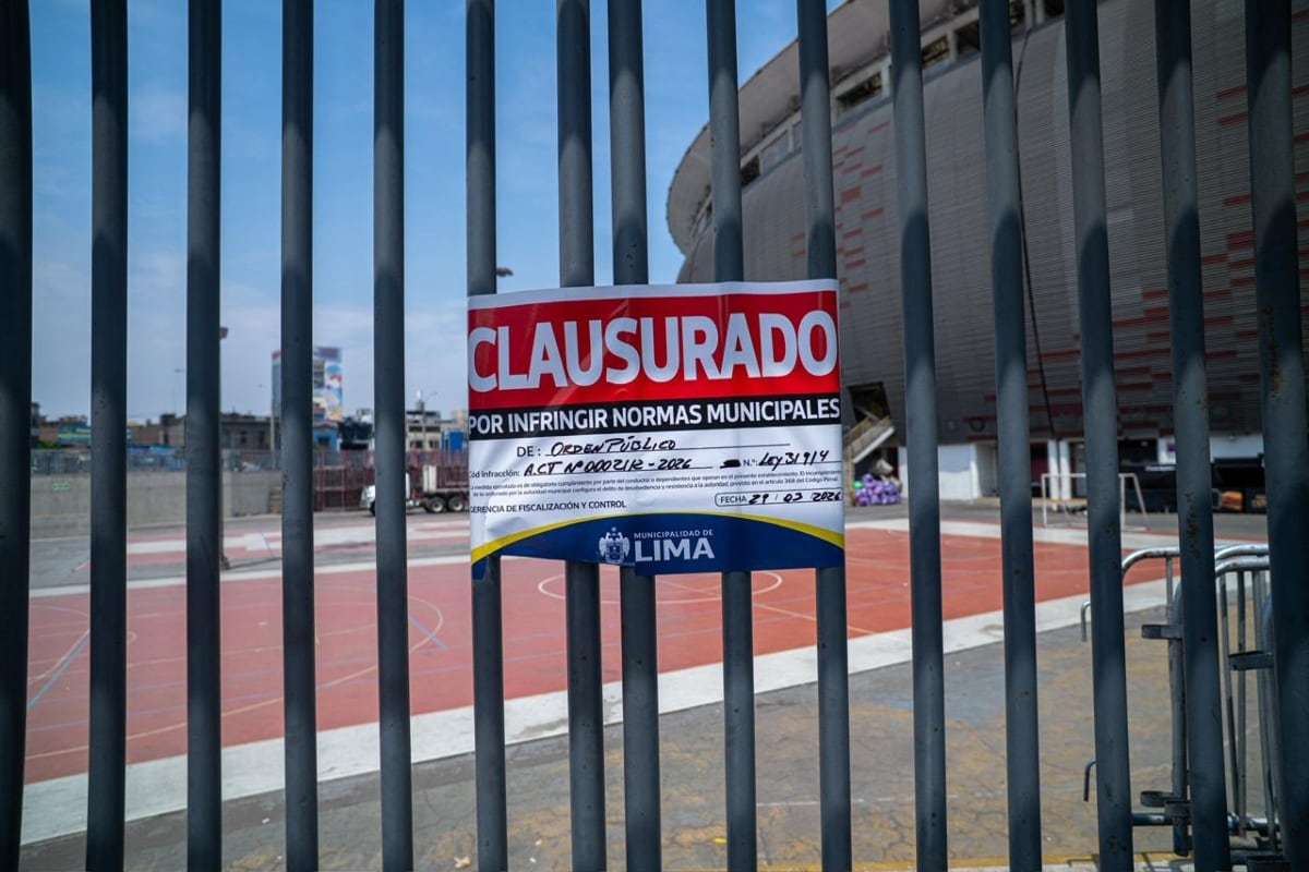Municipalidad de Lima cerró temporalmente el Estadio Nacional y aplica multas. (Foto: Paloma del Solar/@photo.gec)