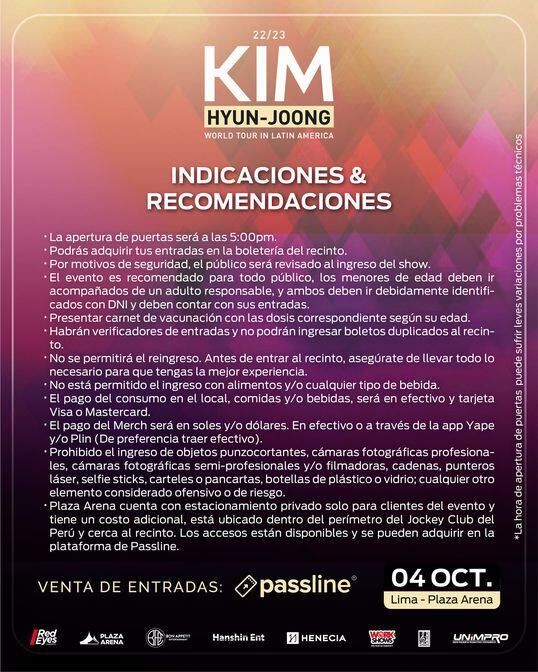 Kim Hyun Joong concierto en Perú