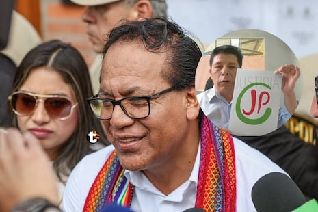 ¡Esperó el flash electoral con Castillo! Roberto Sánchez llegó a Barbadillo para visitar al expresidente ...