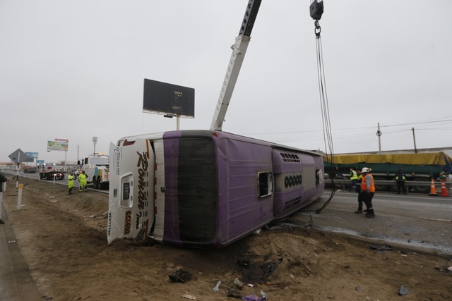Accidente en Lurín. Foto: Violeta Ayasta @photo.gec