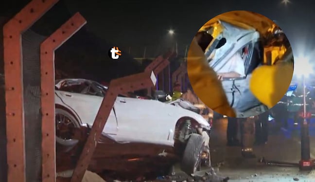 Heridos por despiste de un auto en la Costa Verde