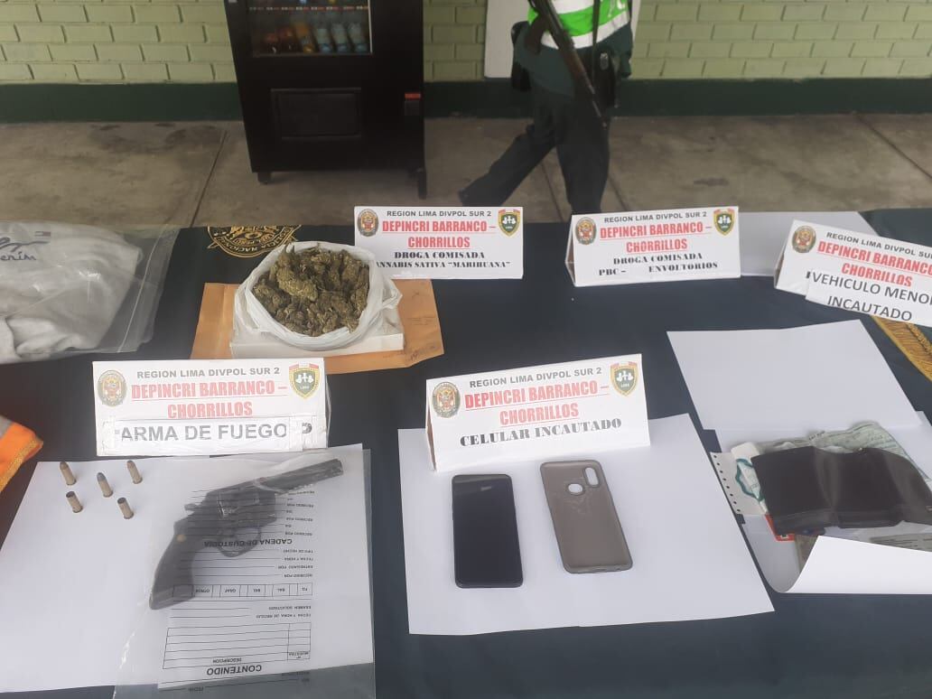 Ray Bryan Chávez Naveros (27), ‘Ray’, acusado de herir gravemente de un balazo al obrero Oscar Medrano Mego (27), fue atrapado por los policías de Depincri Barranco-Chorrillos. (foto: TROME)