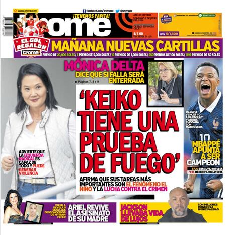 ‘KEIKO TIENE UNA PRUEBA DE FUEGO’