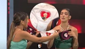 Andrea Arana le regaló ‘cal-Sonne’ a Valeria Flórez: “Va a hacer su agüita de calzón seguro”