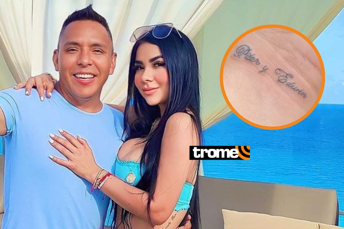 Pilar Gasca se tatuó el nombre de Edwin Sierra en la muñeca. (Foto: Composición)