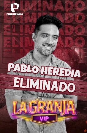 Pablo Heredia es el noveno eliminado de La Granja VIP (Instagram)