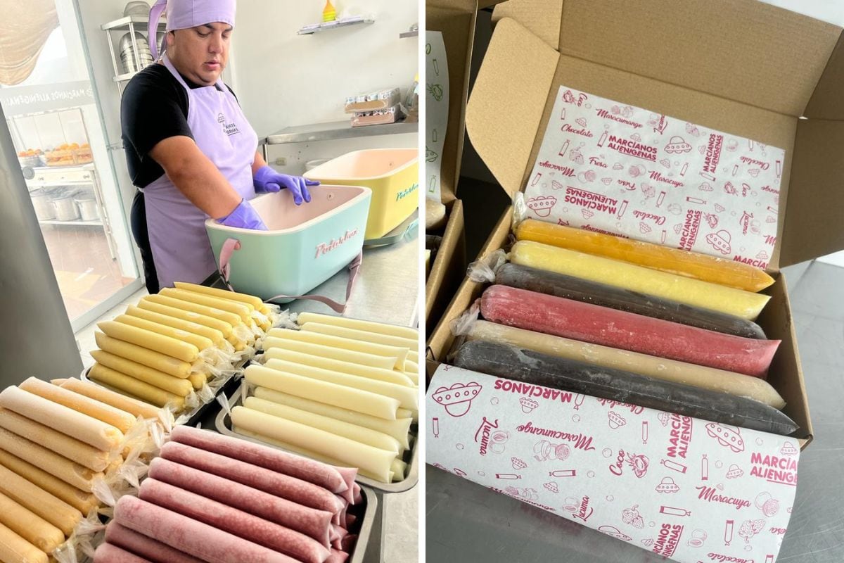 Los esposos armaron dos presentaciones para sus clientes, tienen 11 sabores y han innovado con pie de limón, Oreo y otros.