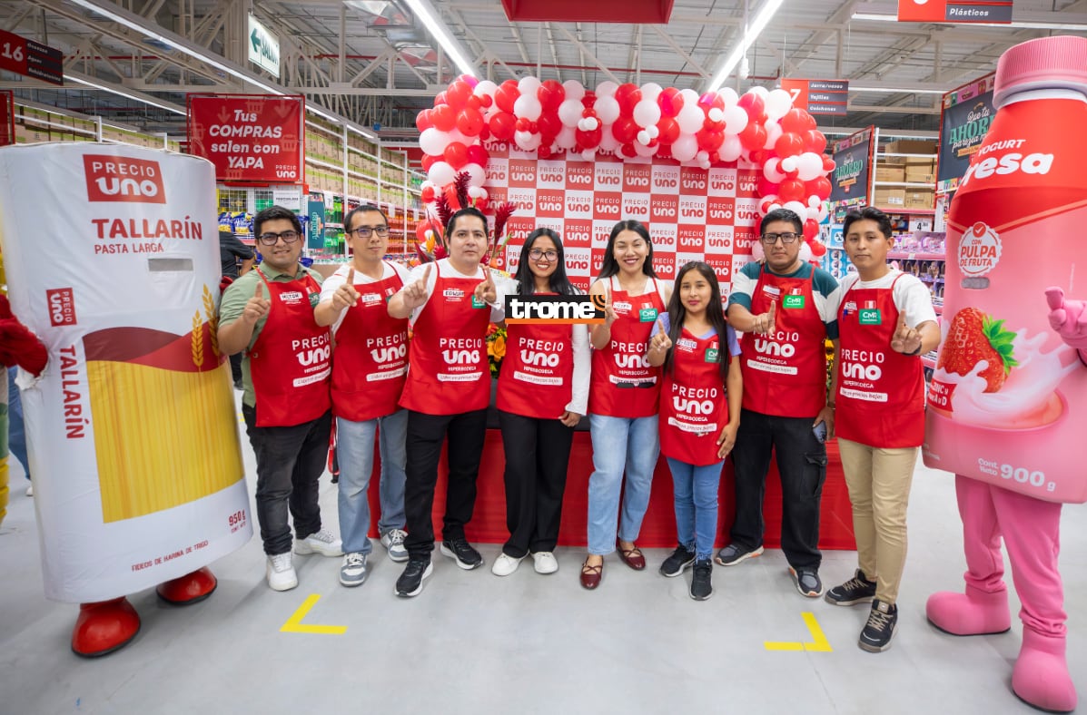 Cadena de hiperbodegas abrió nueva tienda en Lima Norte. Precio Uno suma 33 tiendas en el Perú. (Compos. foto: Isabel Medina / Trome).