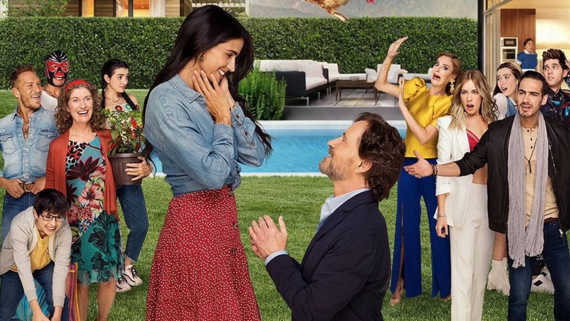 Bárbara de Regil y Guy Ecker son los protagonistas de "Parientes a la fuerza" (Foto: Telemundo)