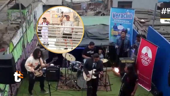 Los rockeros de la estación del tren