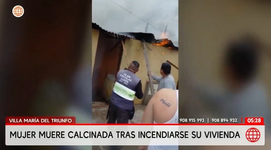 Incendio en VMT movilizó a vecinos y una cisterna municipal.