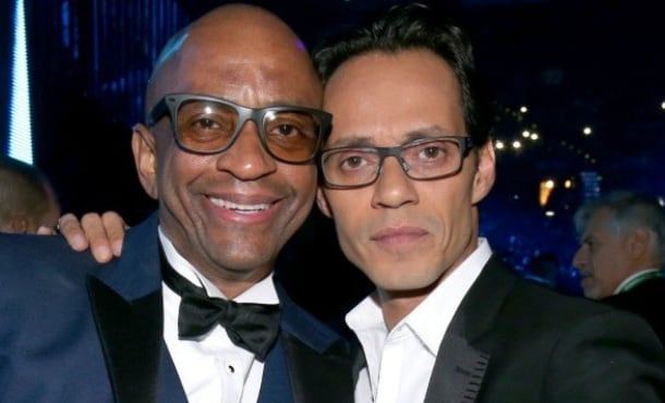 Sergio George y Marc Anthony juntos como buenos amigos.