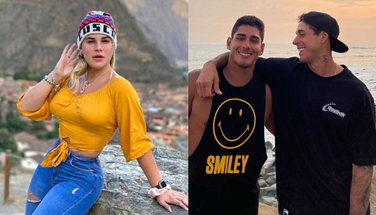 Macarena Vélez olvida a ‘Vituco’ Salas con el hermano de Hugo García. (Foto: Composición)