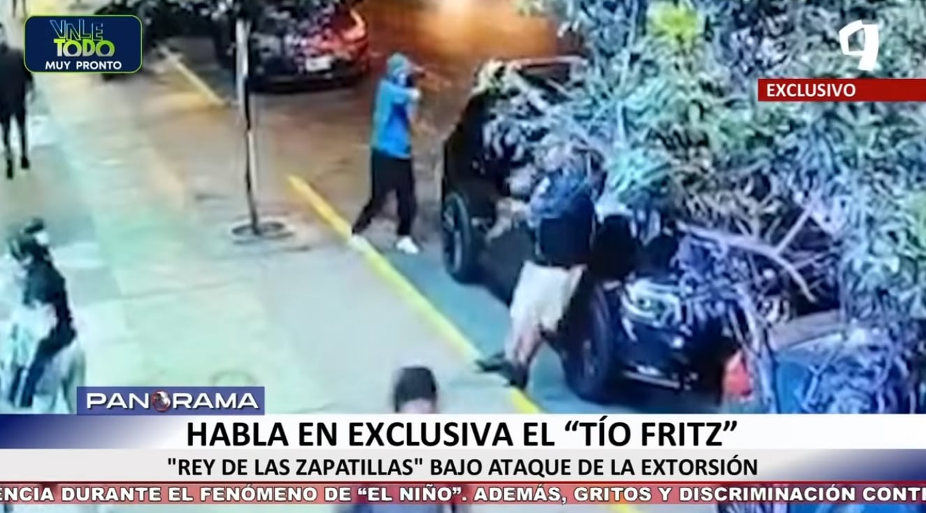 Cámara de seguridad captó en imágenes el último atentado a una de las tiendas del 'Tío Fritz', dejando herido a su seguridad.