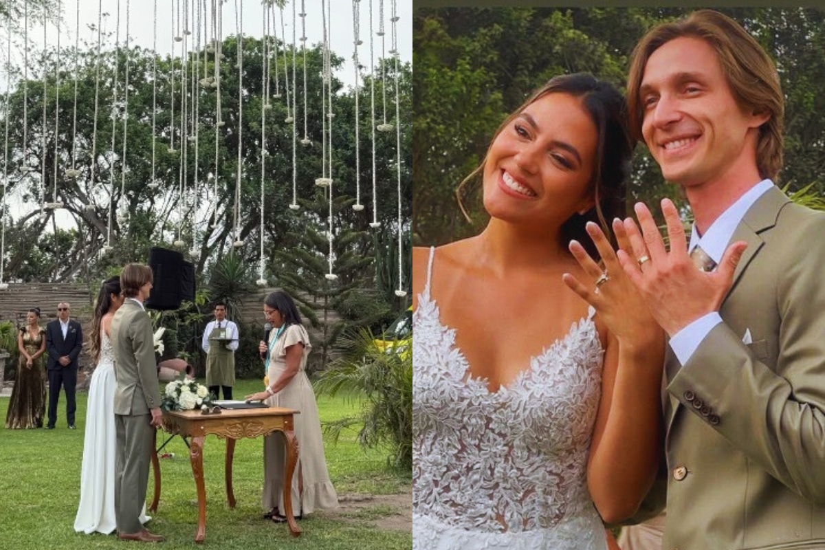 Sasha Kapsunov se casó con su novia de toda la vida, Jocelyne Gamarra (Redes sociales)