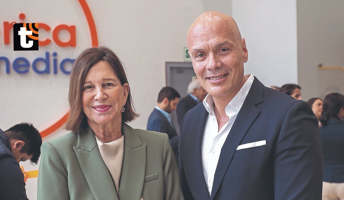 Maki Miró Quesada y el gerente genera Fernando Muñiz,