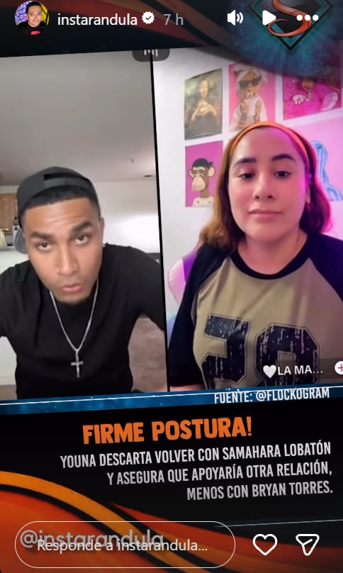 Youna descarta retomar su relación con Samahara Lobatón tras ser captada durmiendo con Renato Rossini Jr.