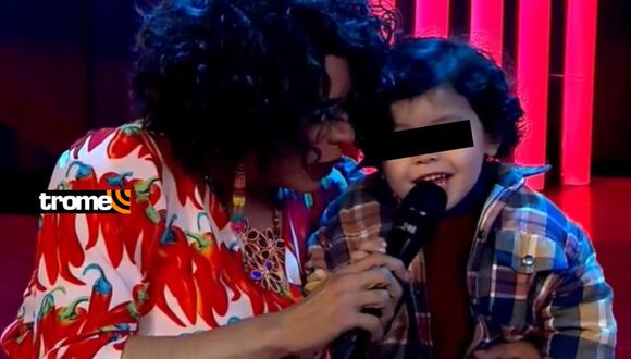 La Chola Chabuca con su hijo por el Día del Padre