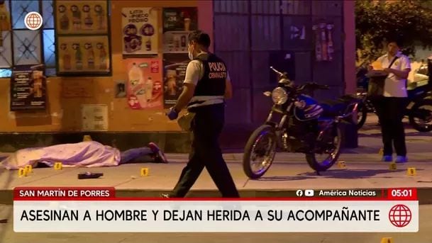Se encontraron 19 casquillos de la bala en la escena. Foto: América noticias