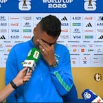 ¡Inconsolable! Casemiro rompe en llanto tras la eliminación de Brasil