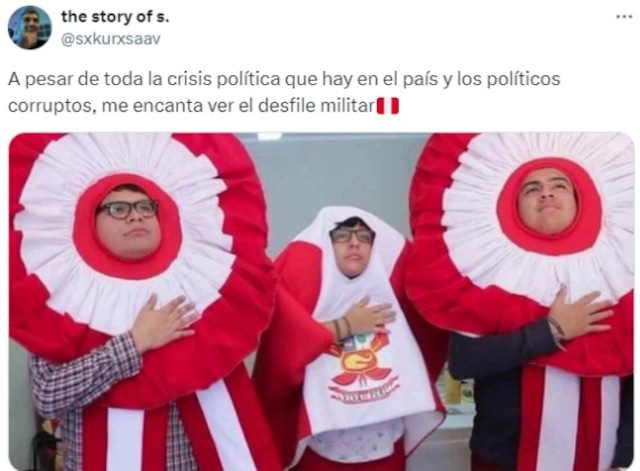 No pararás de reír con los memes más divertidos de la Gran Parada y Desfile Cívico Militar 2026. (Redes sociales)