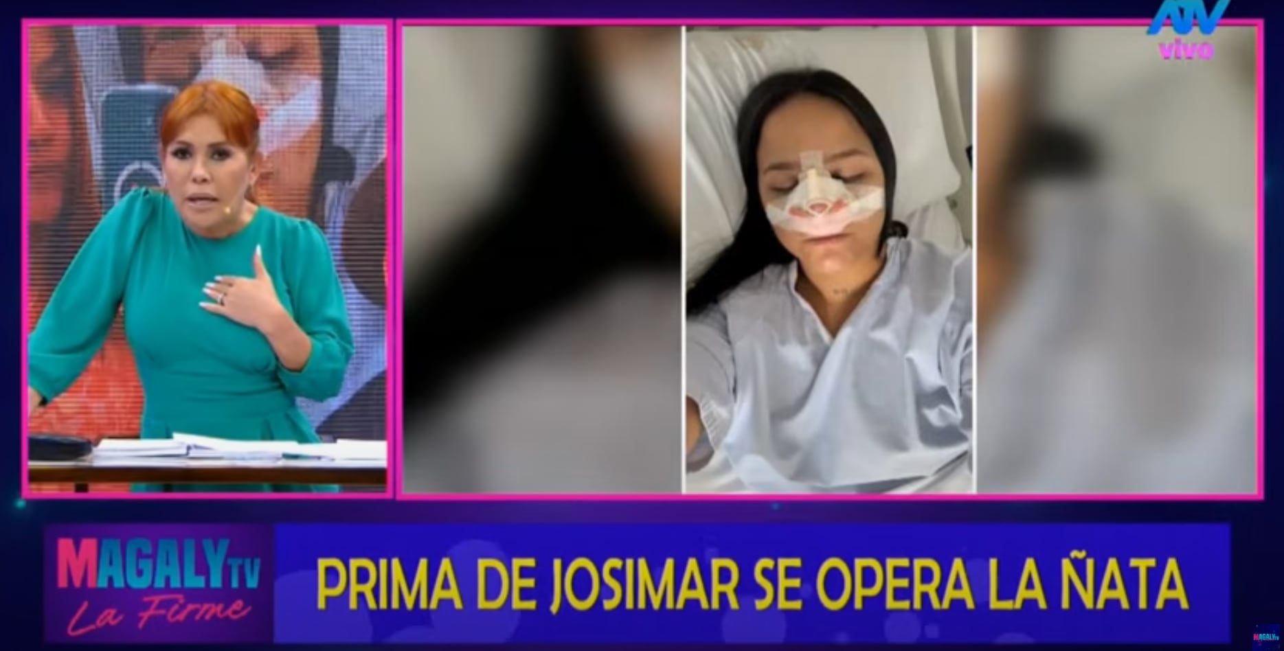 Periodista duda del embarazo de Verónica González, 'prima' de Josimar. (Foto: Magaly TV: La Firme)